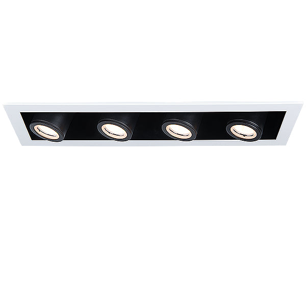 Wac Lighting MT-4315L-940-WTBK Modern Silo Multiples Recessed Light White/Black