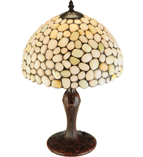 Meyda Tiffany Lighting 138124 Agata One Light Table Base Lamp Bronze / Dark