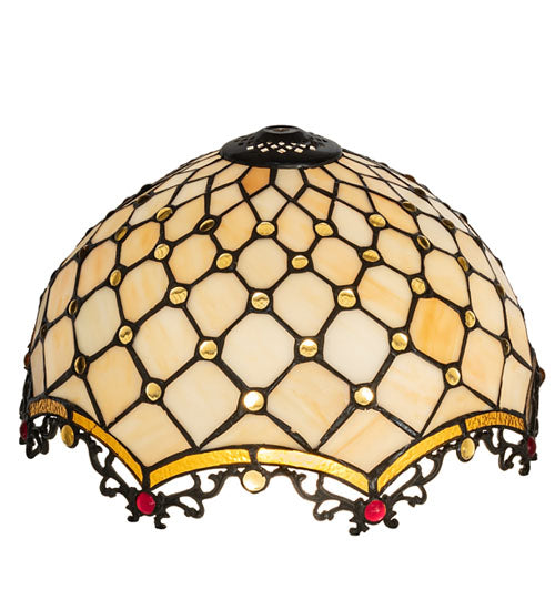 Meyda Tiffany Lighting 138147 Diamond & Jewel Shade Lamp Shade Multicolored