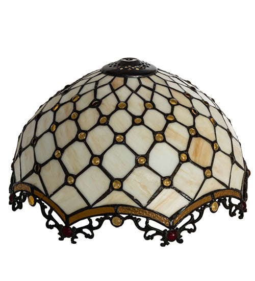 Meyda Tiffany Lighting 138147 Diamond & Jewel Shade Lamp Shade Multicolored