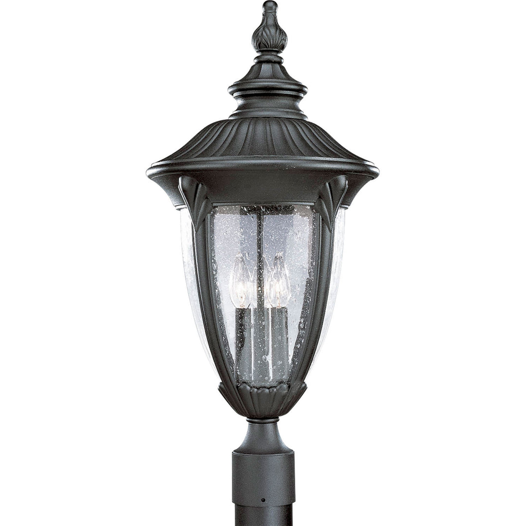 Progress Lighting P5420-31 Meridian Three Light Post Lantern Outdoor Black