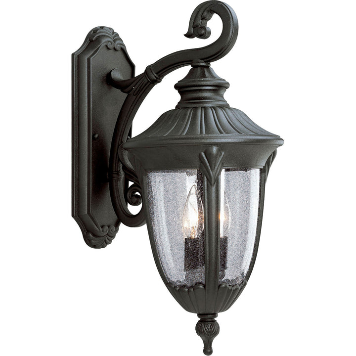 Progress Lighting P5822-31 Meridian Two Light Wall Lantern Outdoor Black
