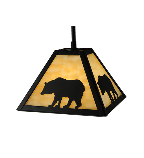 Meyda Tiffany Lone Bear 138210 Pendant Light - Vintage Copper