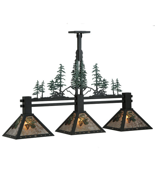 Meyda Tiffany Winter Pine 138248 Pendant Light - Hand Wrought Iron