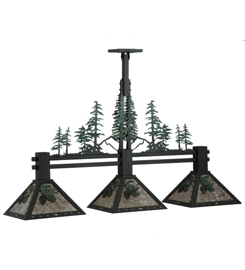 Meyda Tiffany Winter Pine 138248 Pendant Light - Hand Wrought Iron