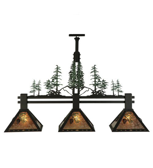Meyda Tiffany Winter Pine 138248 Pendant Light - Hand Wrought Iron