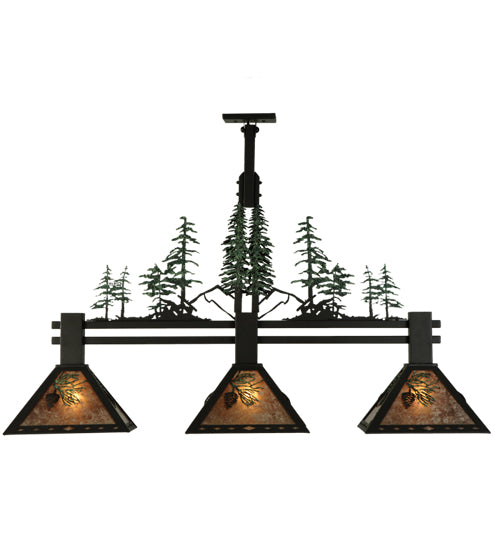Meyda Tiffany Winter Pine 138248 Pendant Light - Hand Wrought Iron