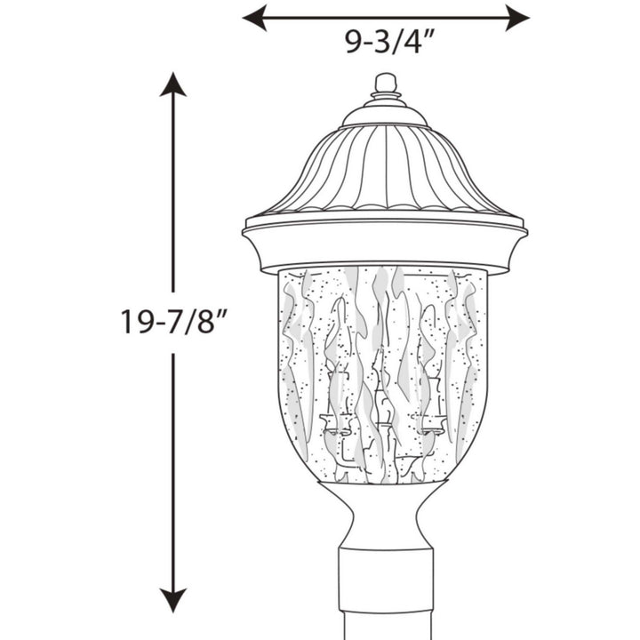 Progress Lighting P5429-31 Coventry Two Light Post Lantern Outdoor Black