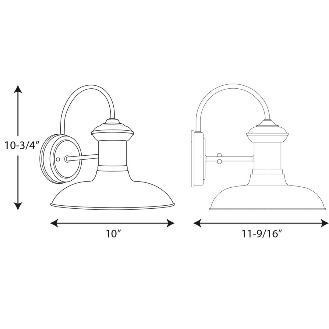 Progress Lighting P5722-14 Brookside One Light Wall Lantern Outdoor Copper/Antique/Verde