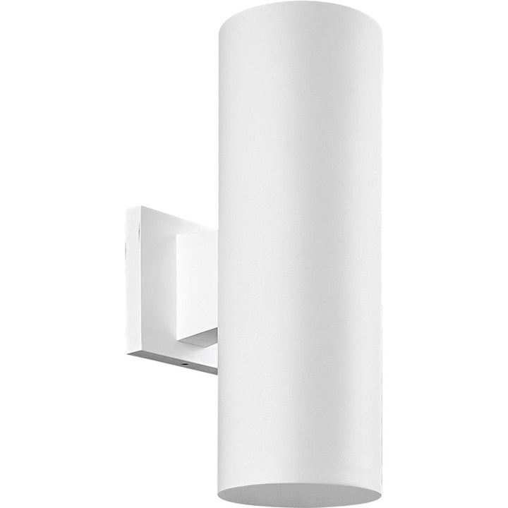 Progress Lighting P5713-30 Cylinder Two Light Outdoor Wall Mount Outdoor White