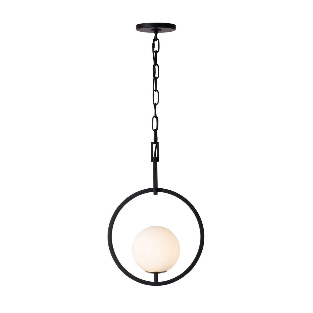 Varaluz Stopwatch 388P01MBFG Pendant Light - Matte Black/French Gold