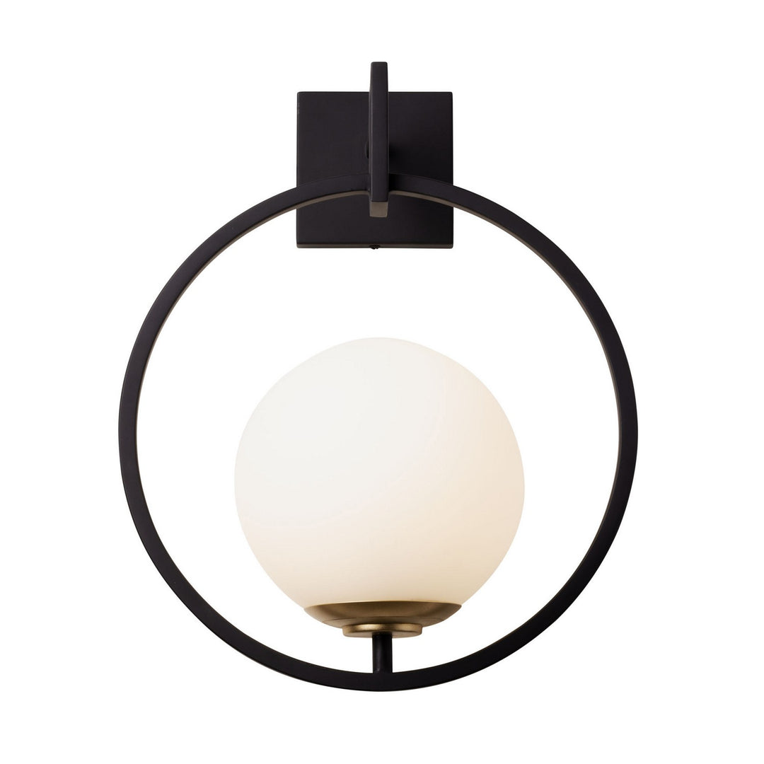 Varaluz Stopwatch 388W01MMBFG Wall Sconce Light - Matte Black/French Gold