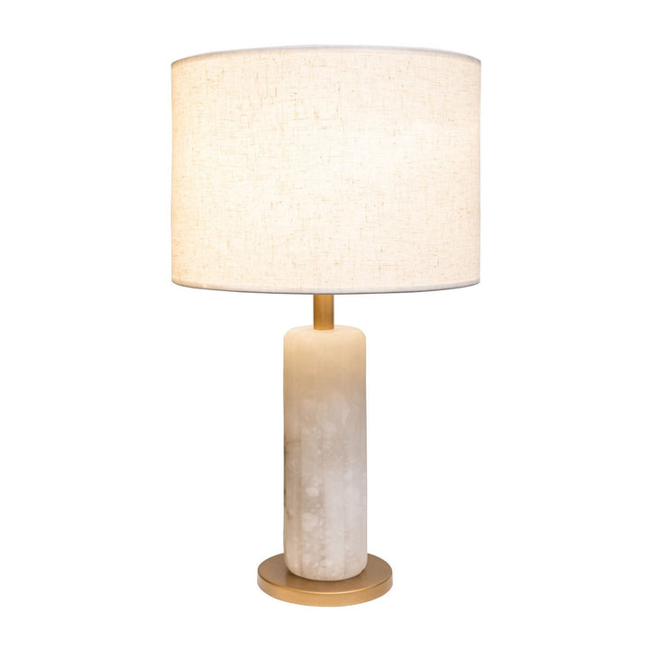 Varaluz Lighting 394T01FGAL Modern Sentu Lamp French Gold/Alabaster