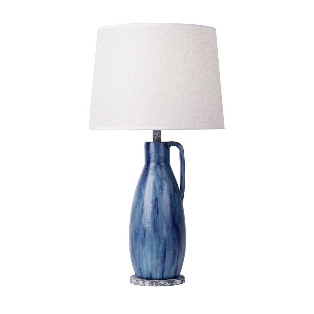Varaluz Lighting 395T01BAYLU  Avesta Lamp Apothecary Gray/Blue Lustro