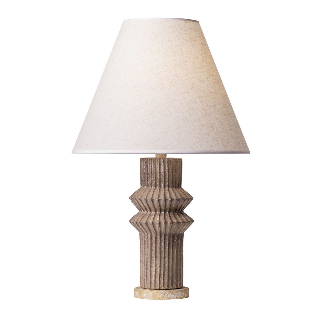 Varaluz Lighting 396T01ADGT Modern Primea Lamp Apothecary Gold/Glazed Taupe