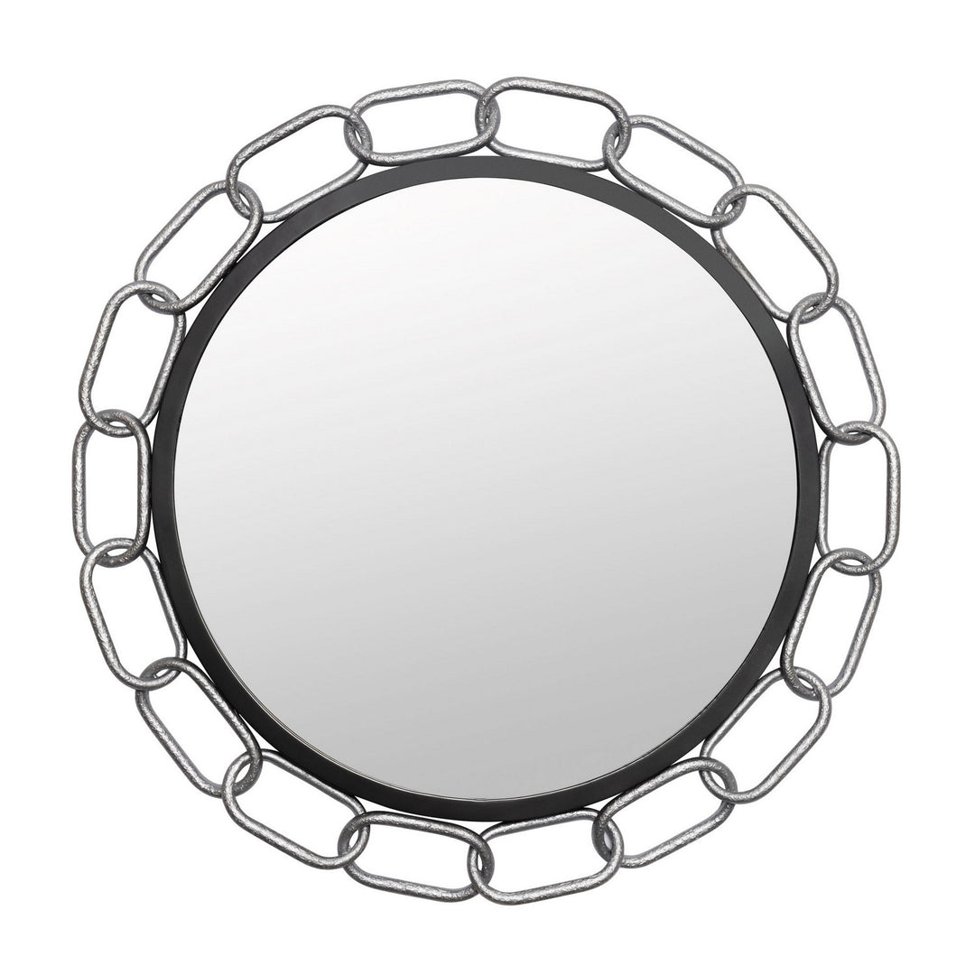 Varaluz Lighting 444MI30MBTS Modern Chains Of Love Mirror Matte Black/Textured Silver