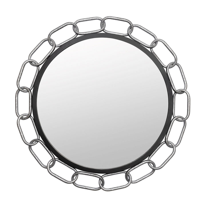 Varaluz Lighting 444MI30MBTS Modern Chains Of Love Mirror Matte Black/Textured Silver