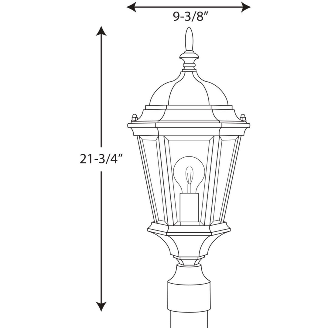 Progress Lighting P5482-30 Welbourne One Light Post Lantern Outdoor White
