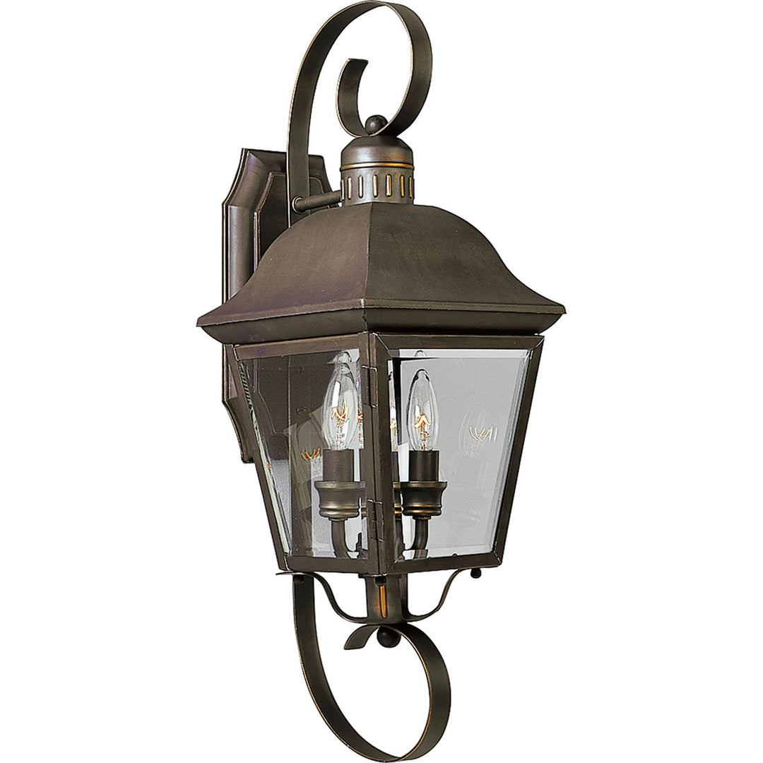Progress Lighting P5688-20 Andover Two Light Wall Lantern Outdoor Bronze / Dark