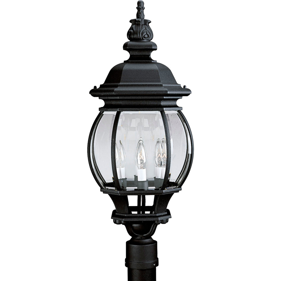 Progress Lighting P5401-31 Onion Lantern Four Light Post Lantern Outdoor Black