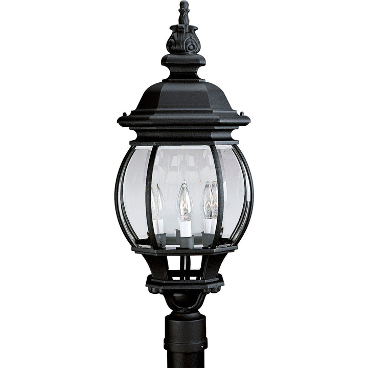 Progress Lighting P5401-31 Onion Lantern Four Light Post Lantern Outdoor Black