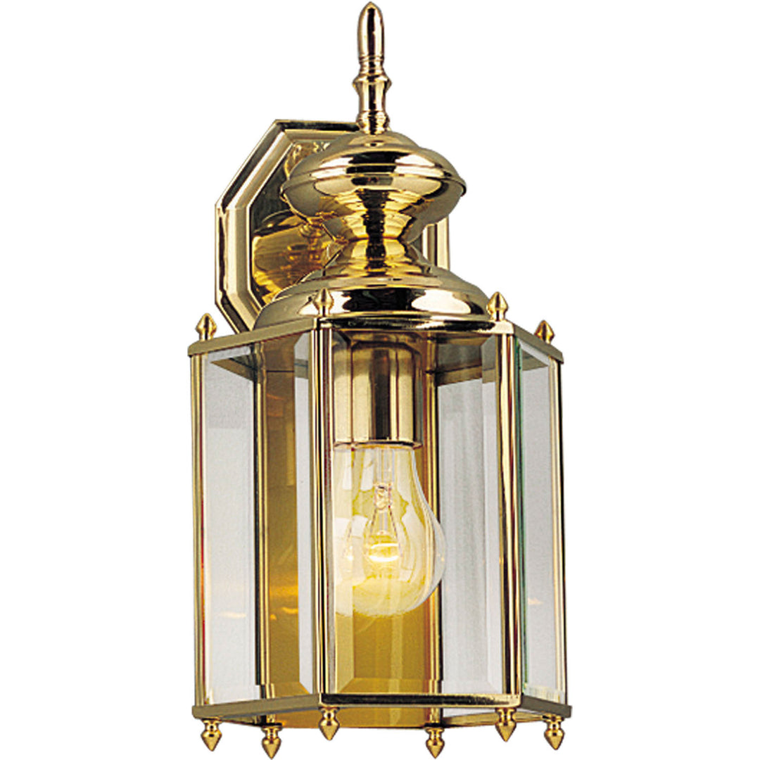 Progress Lighting P5832-10 Brassguard Lantern One Light Wall Lantern Outdoor Brass - Polished / Cast