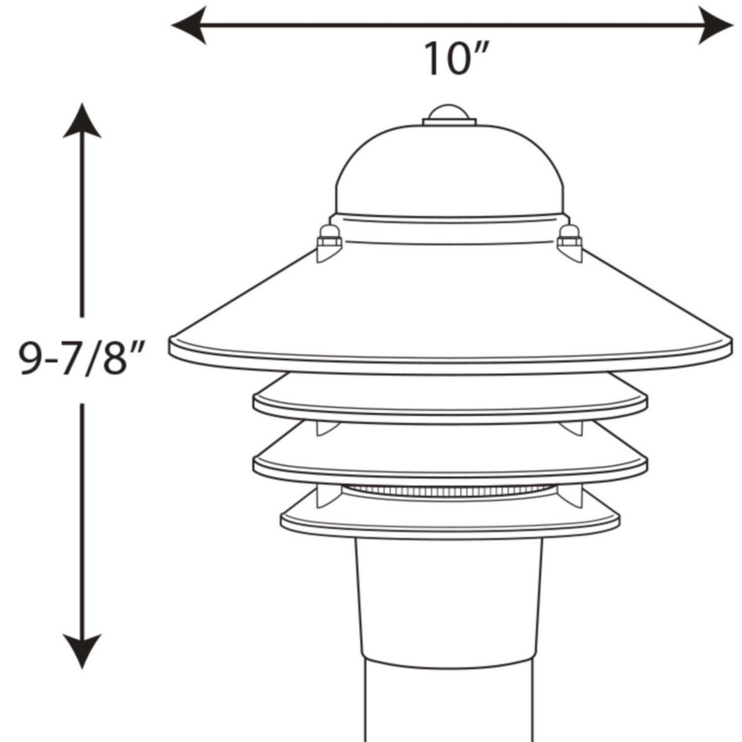 Progress Lighting P5444-31 Newport One Light Post Lantern Outdoor Black