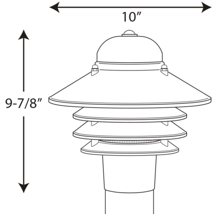 Progress Lighting P5444-31 Newport One Light Post Lantern Outdoor Black