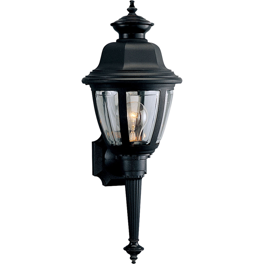 Progress Lighting P5738-31 Non-Metallic Incandescent One Light Wall Lantern Utility Light Black