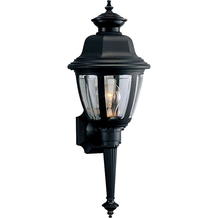 Progress Lighting P5738-31 Non-Metallic Incandescent One Light Wall Lantern Utility Light Black