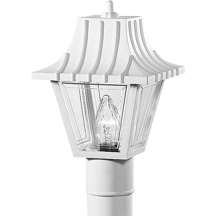 Progress Lighting P5414-30 Mansard One Light Post Lantern Outdoor White