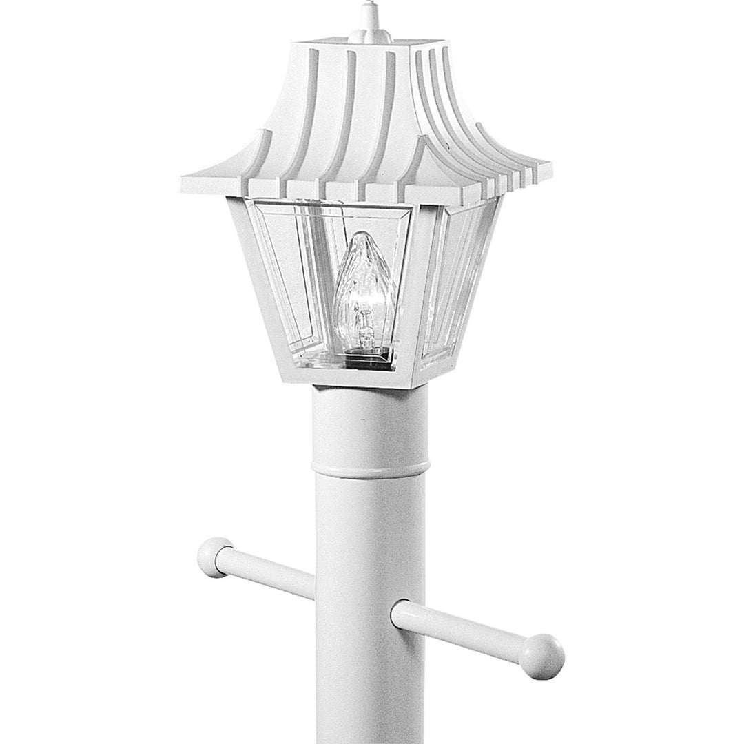 Progress Lighting P5414-30 Mansard One Light Post Lantern Outdoor White