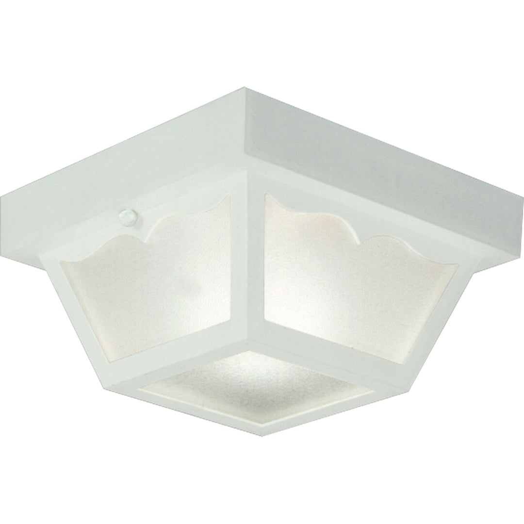 Progress Lighting P5744-30 Ceiling Mount - Polycarbonate One Light Outdoor Flush Mount Utility Light White