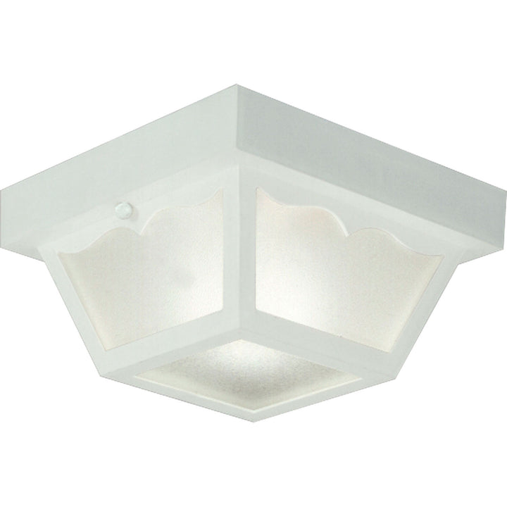 Progress Lighting P5744-30 Ceiling Mount - Polycarbonate One Light Outdoor Flush Mount Utility Light White