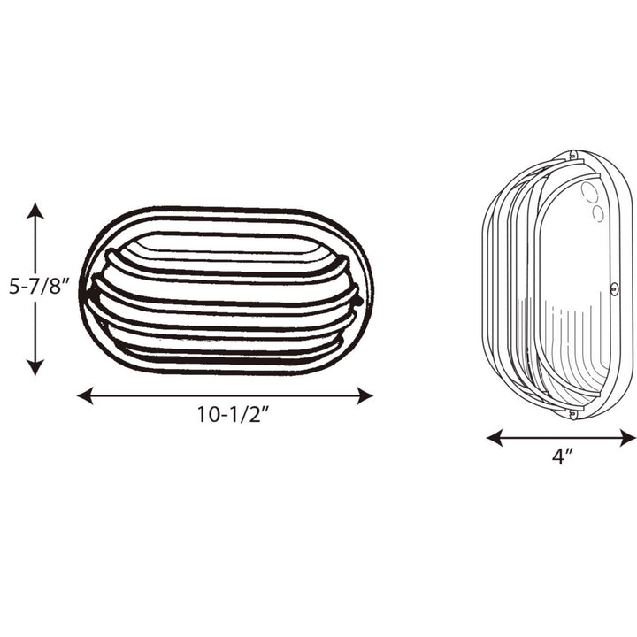 Progress Lighting P5705-30 Polycarbonate Outdoor One Light Wall Lantern Outdoor White