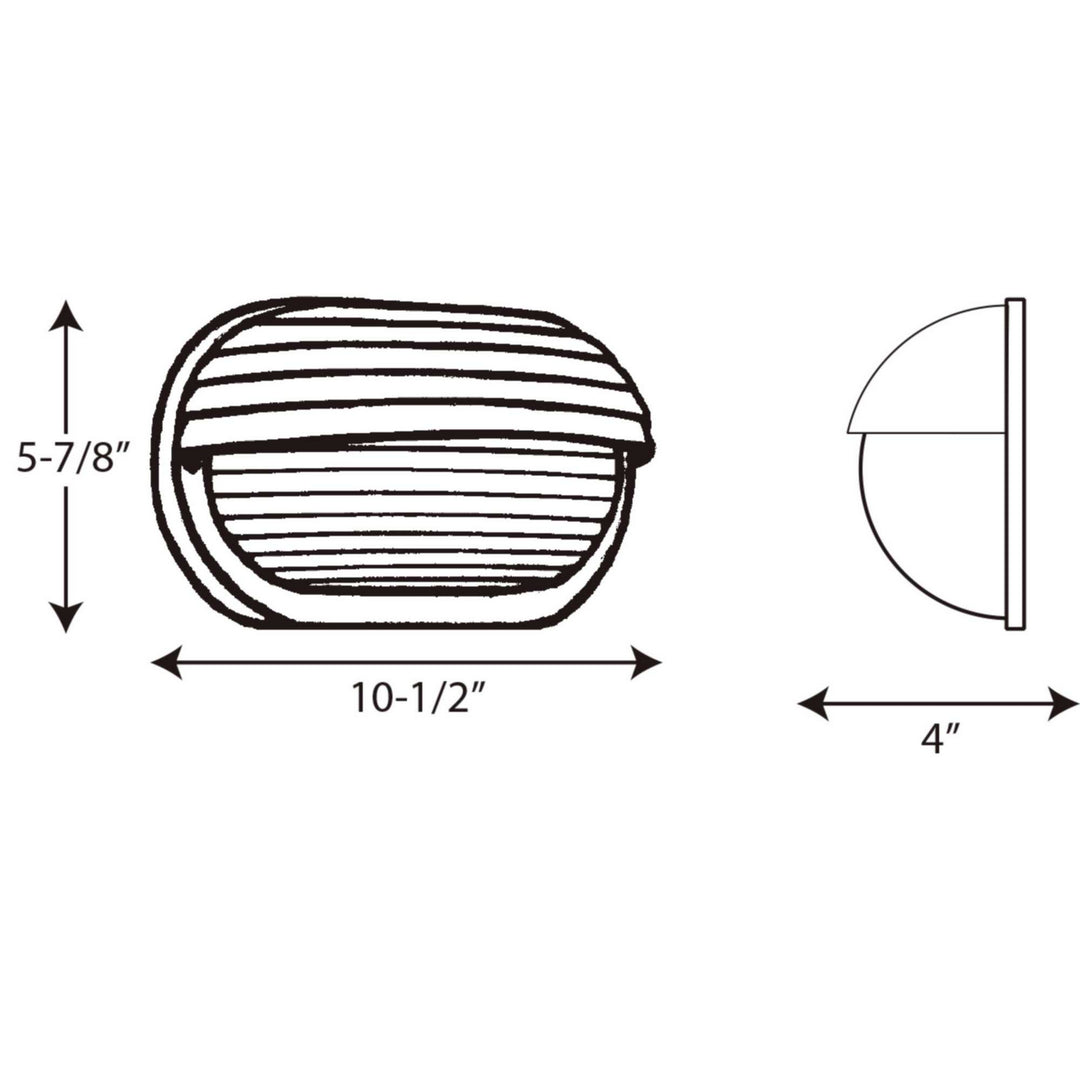 Progress Lighting P5706-30 Polycarbonate Outdoor One Light Wall Lantern Outdoor White