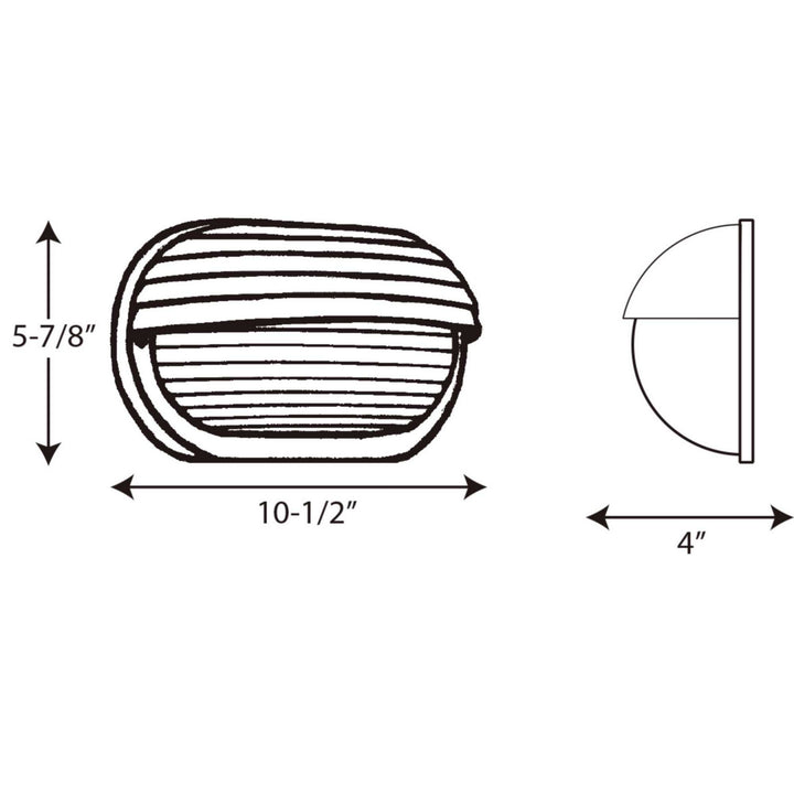Progress Lighting P5706-30 Polycarbonate Outdoor One Light Wall Lantern Outdoor White