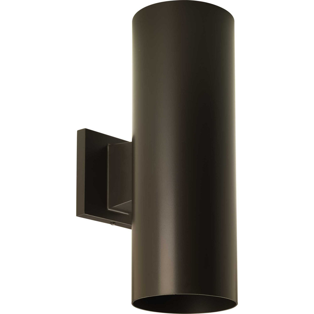Progress Lighting P5675-20 Cylinder Two Light Wall Lantern Outdoor Bronze / Dark