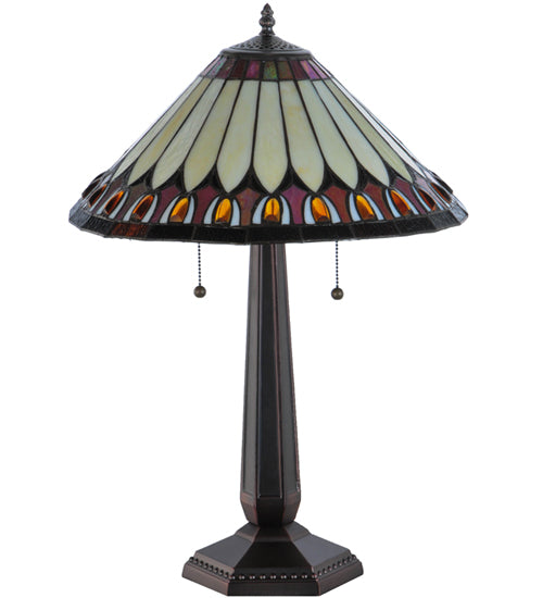 Meyda Tiffany Lighting 138579 Tuscaloosa Table Lamp Lamp Bronze / Dark