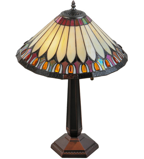Meyda Tiffany Lighting 138579 Tuscaloosa Table Lamp Lamp Bronze / Dark