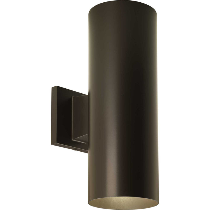 Progress Lighting P5675-20 Cylinder Two Light Wall Lantern Outdoor Bronze / Dark