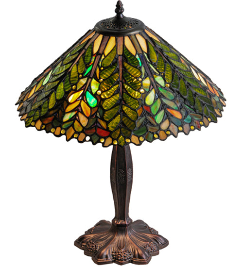 Meyda Tiffany Lighting 138582 Shasta Trail Three Light Table Lamp Lamp Bronze / Dark