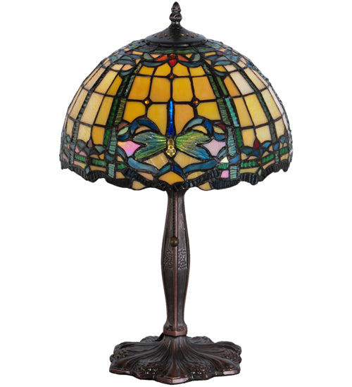 Meyda Tiffany Lighting 138586 Dragonfly One Light Accent Lamp Lamp Bronze / Dark