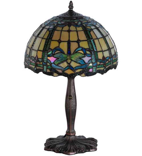 Meyda Tiffany Lighting 138586 Dragonfly One Light Accent Lamp Lamp Bronze / Dark