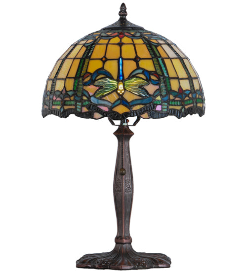 Meyda Tiffany Lighting 138586 Dragonfly One Light Accent Lamp Lamp Bronze / Dark
