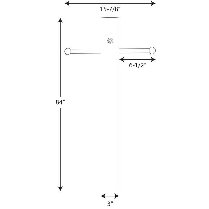Progress Lighting P5391-31PC Outdoor Posts Outdoor Post Outdoor Black