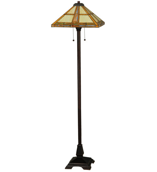 Meyda Tiffany Lighting 138769 Prairie Straw Floor Lamp Lamp Bronze / Dark