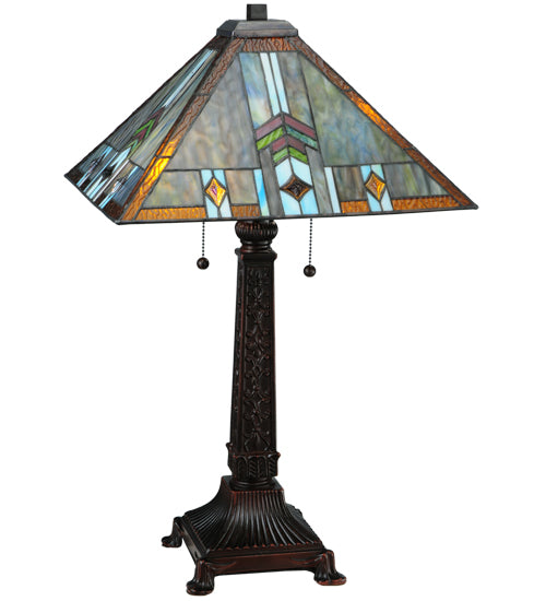Meyda Tiffany Lighting 138772 Prairie Wheat Table Lamp Lamp Bronze / Dark