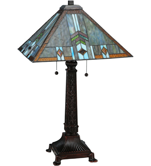 Meyda Tiffany Lighting 138772 Prairie Wheat Table Lamp Lamp Bronze / Dark