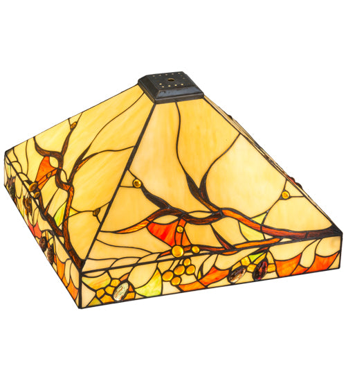 Meyda Tiffany Lighting 138783 Woodland Berries Shade Lamp Shade Bronze / Dark